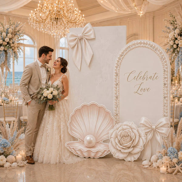 Pearl & Rose Wedding Backdrop Set 8