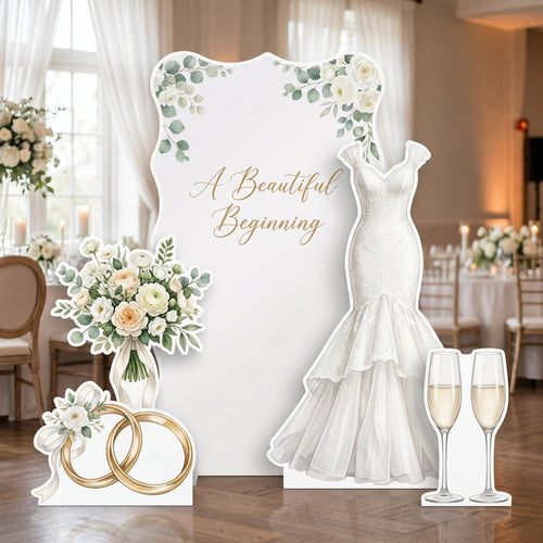 Beautiful Beginning Wedding Backdrop Set 1