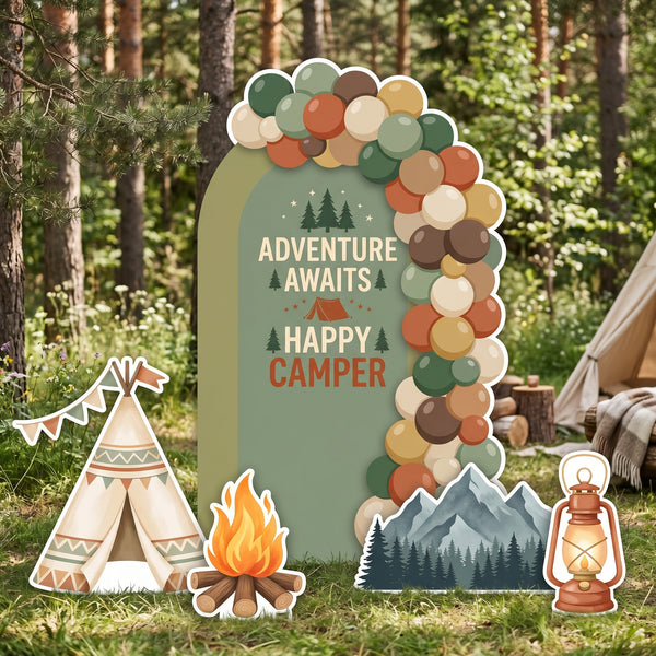 Happy Camper Backdrop Set 1