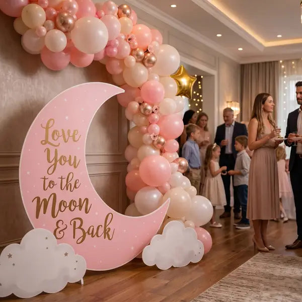 Love You to the Moon Backdrop Set 10