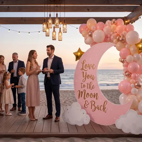 Love You to the Moon Backdrop Set 11