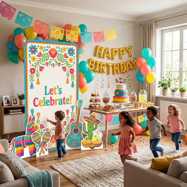 Fiesta Let's Celebrate Backdrop Set 4