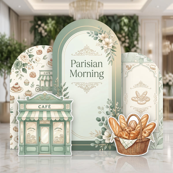 Parisian Morning Backdrop Set 1