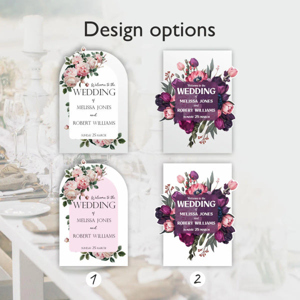 Floral Wedding Sign 3