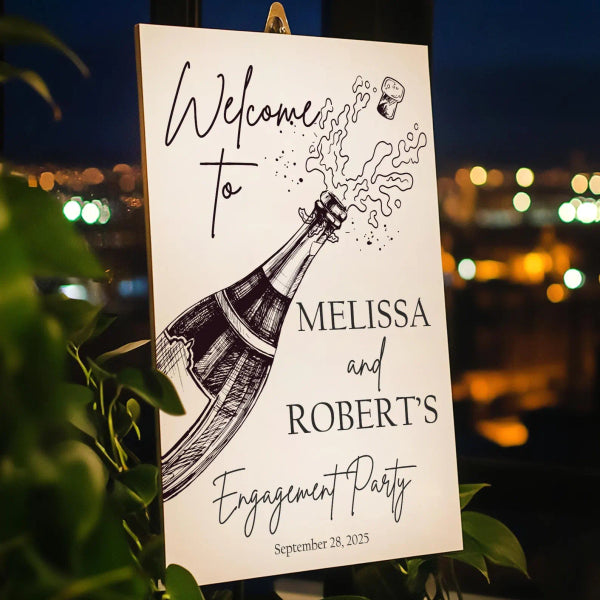 Minimalist Engagement Sign