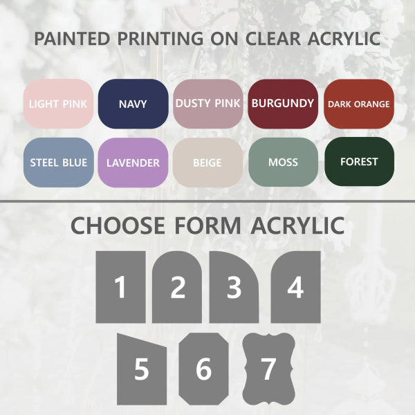 Acrylic Wedding Seating Chart 5