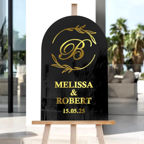 3D Monogram Wedding Sign 1