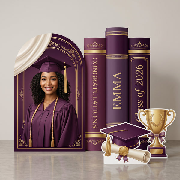 Personalized Graduation Backdrop Set 1