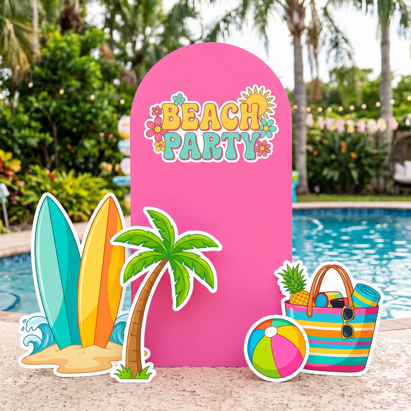Beach Party Backdrop Set 1
